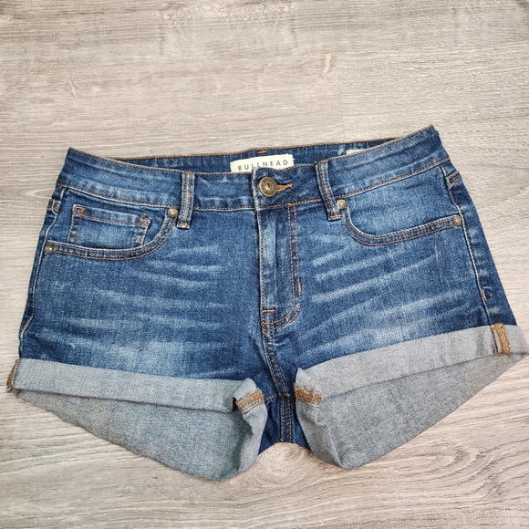 Bullhead Pants - BULLHEAD DENIM CO. Jean Shorts Rolled Cuff Hem 5